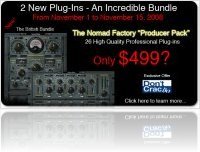 Industry : Last chance to get the Nomad Factory 'Producer Pack' - macmusic