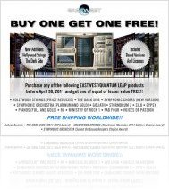 Virtual Instrument : EastWest spcial offer 2 for 1 - macmusic