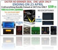 Plug-ins : Crysonic No Brainer Deal Started And Ending On The 25th Of April - macmusic