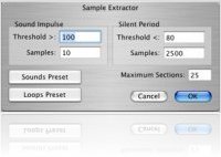 Logiciel Musique : Sample Extractor dans AudioFinder 2.5.3 - macmusic